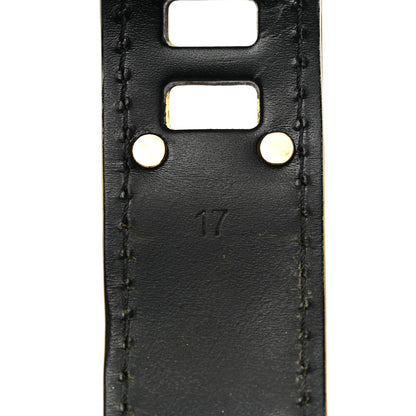 Louis Vuitton Chevre Suhali Turn Lock Bracelet 17 Black 6 of 6