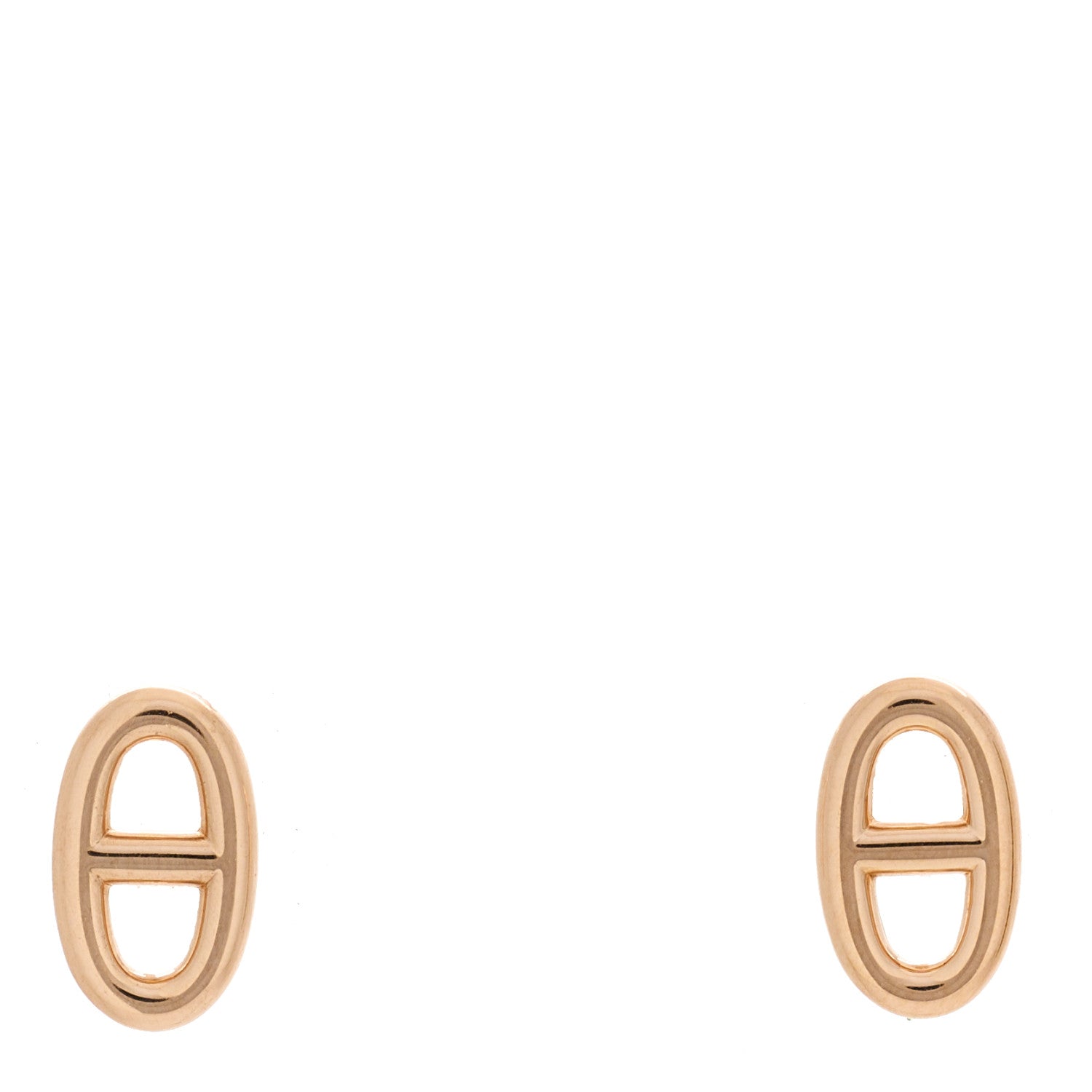 Hermes 18K Rose Gold TPM Farandole Stud Earrings 1 of 5