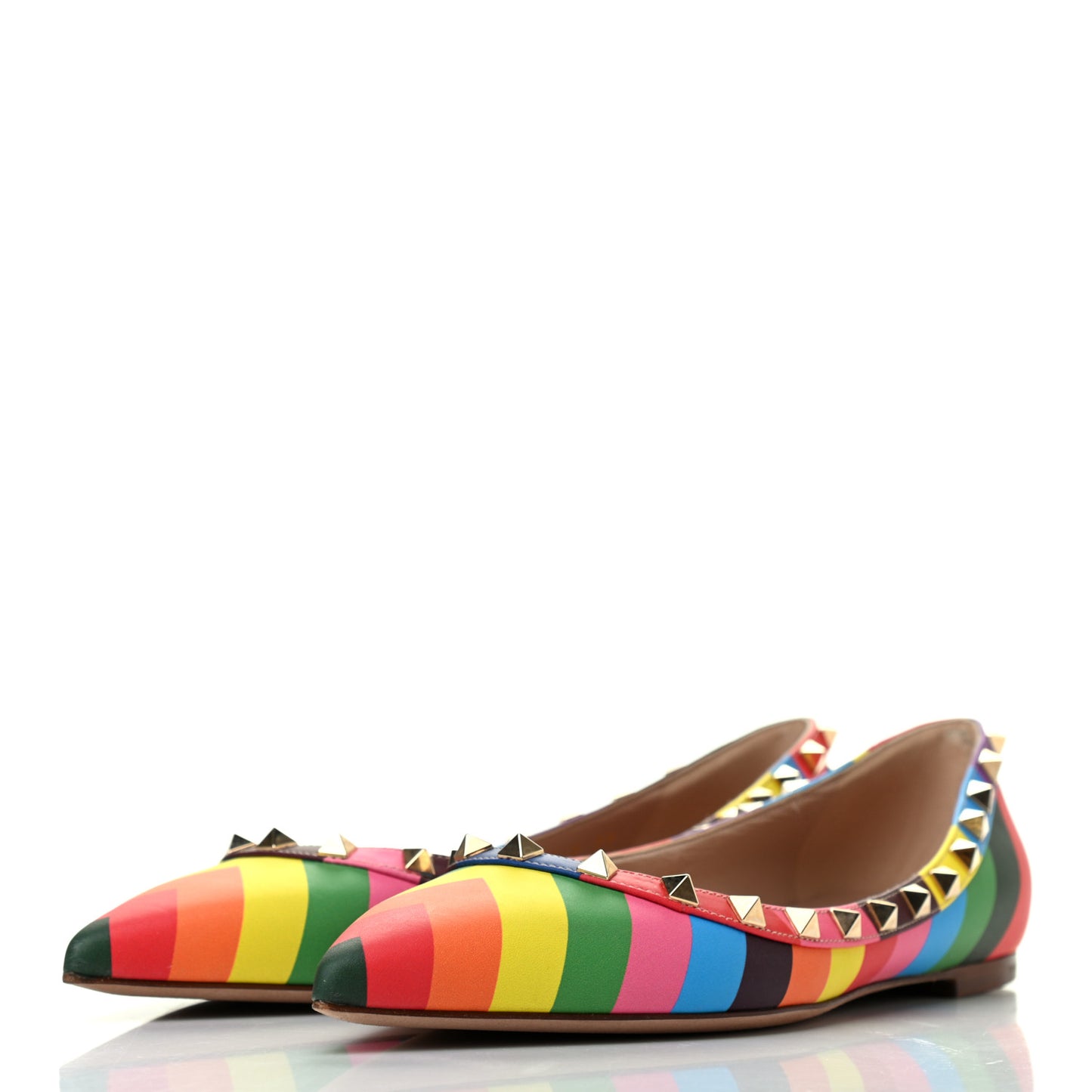 Nappa 1973 Rockstud Ballerina Flats 39 Multicolor