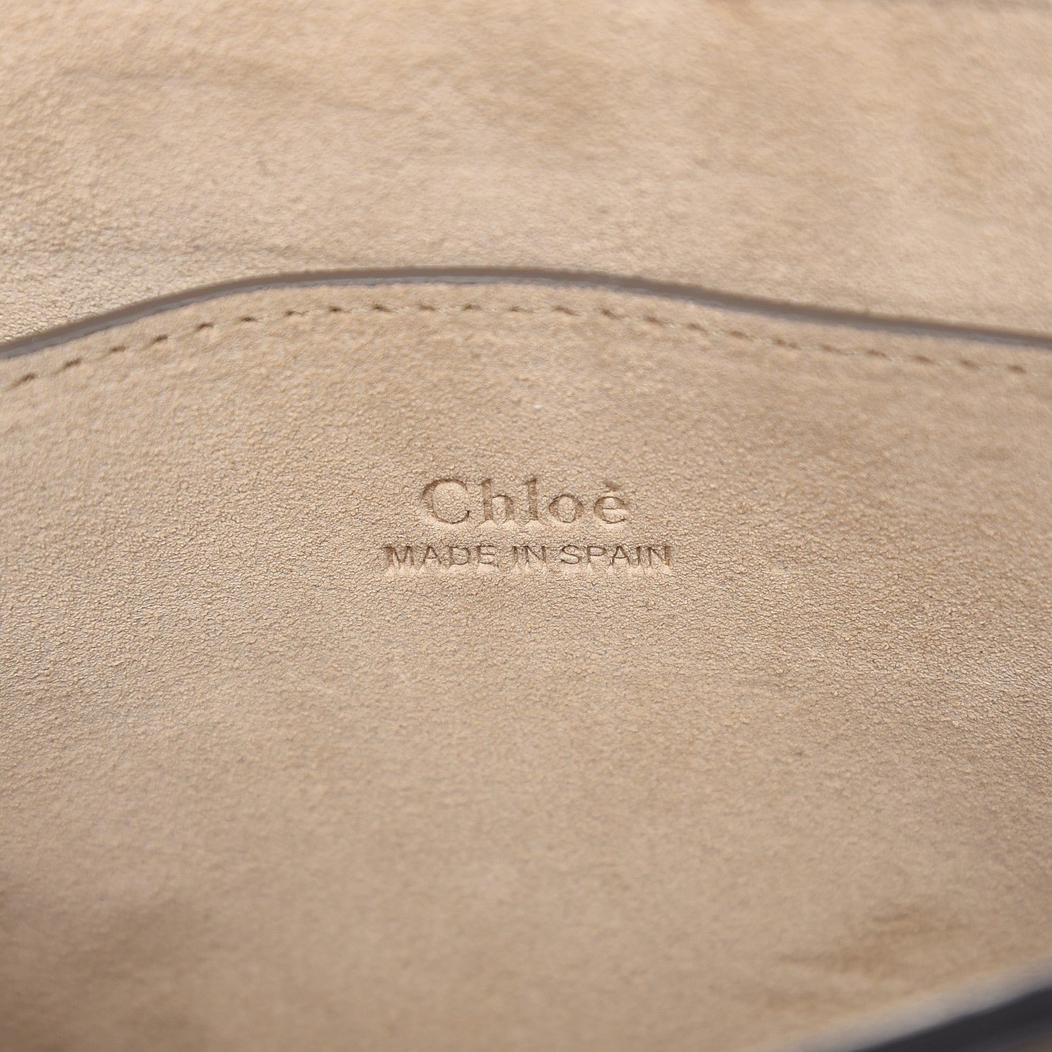 Chloe Suede Calfskin Small Faye Shoulder Bag Motty Grey 7 of 7