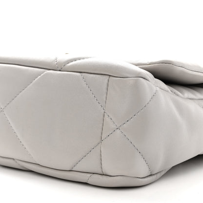 Chanel Lambskin Quilted Medium Chanel 19 Flap Grey 10 of 10