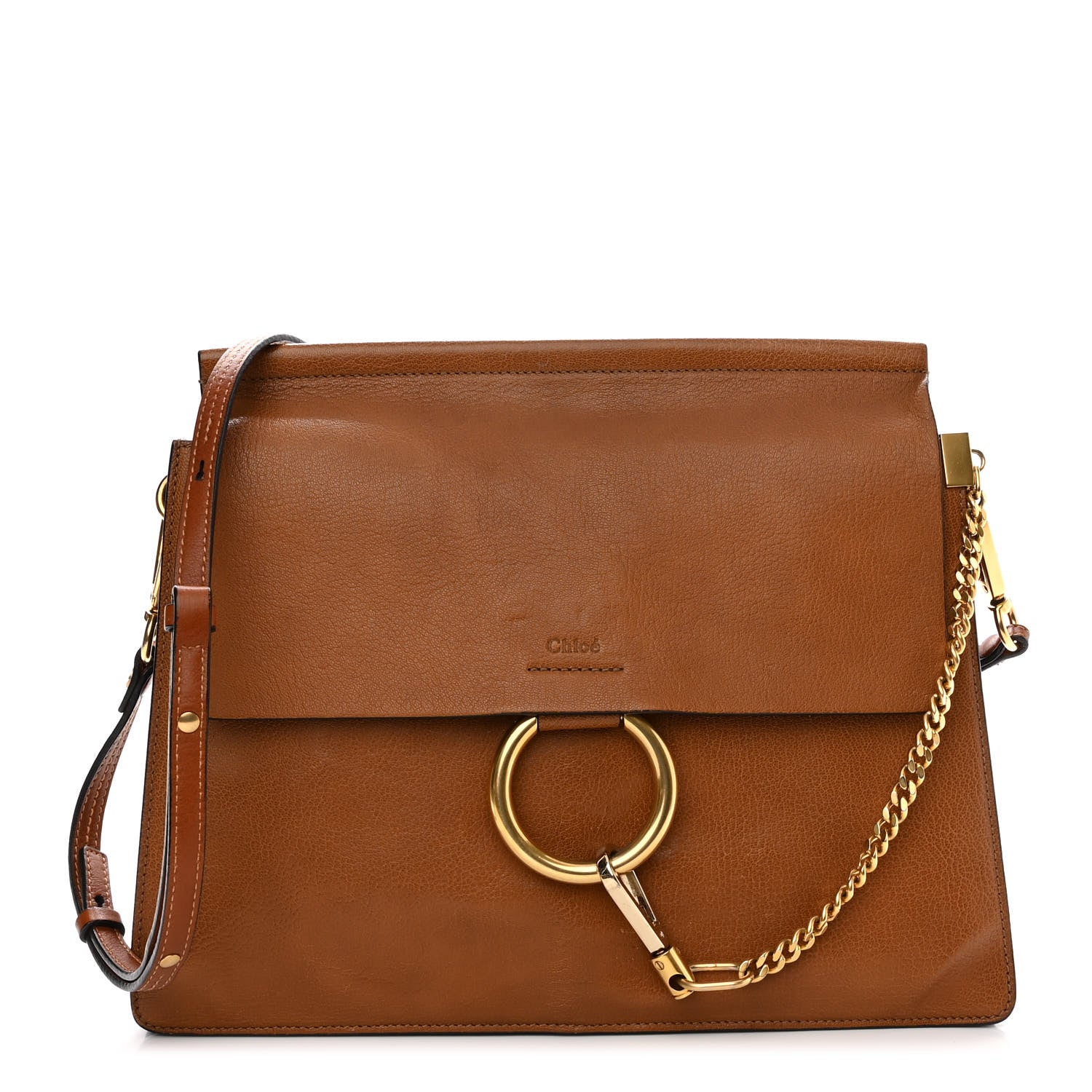 Chloe Goatskin Medium Faye Shoulder Bag Caramel 1 of 12