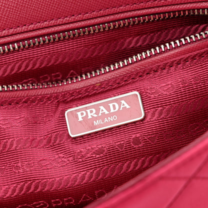Prada Tessuto Nylon Impuntura Flap Chain Bag Ibisco 6 of 13