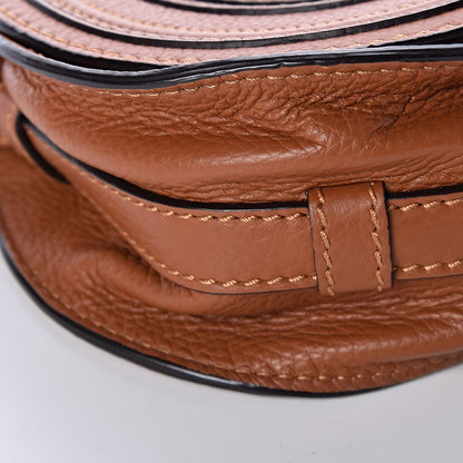 Chloe Calfskin Mini Marcie Round Crossbody Bag Mustard Brown 8 of 9