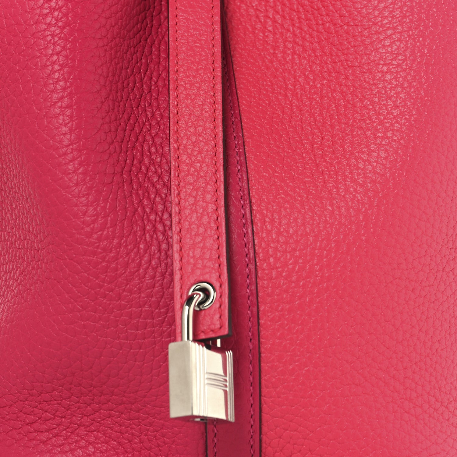 Hermes Taurillon Clemence Tri-Color Picotin Lock 18 PM Rose Extreme Rose Mexico Rouge De Coeur 8 of 12