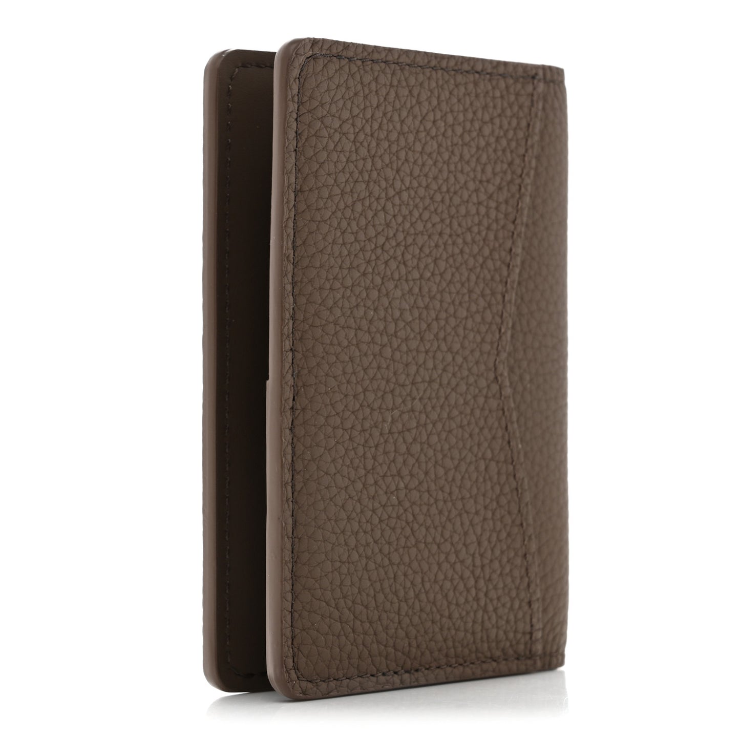 Grained Calfskin Aerogram Pocket Organizer Moka