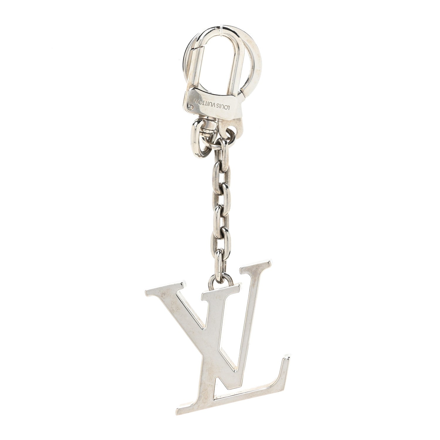 Louis Vuitton LV Facettes Bag Charm Key Holder Silver 1 of 4