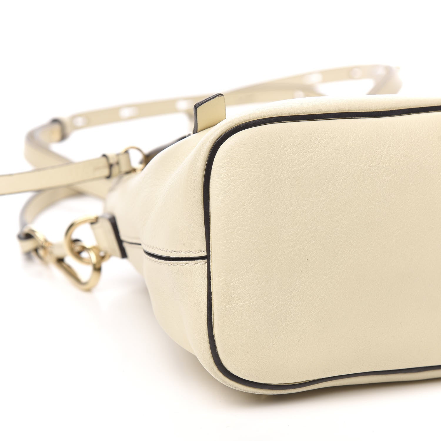 Chloe Suede Calfskin Mini Faye Backpack Off White 8 of 10