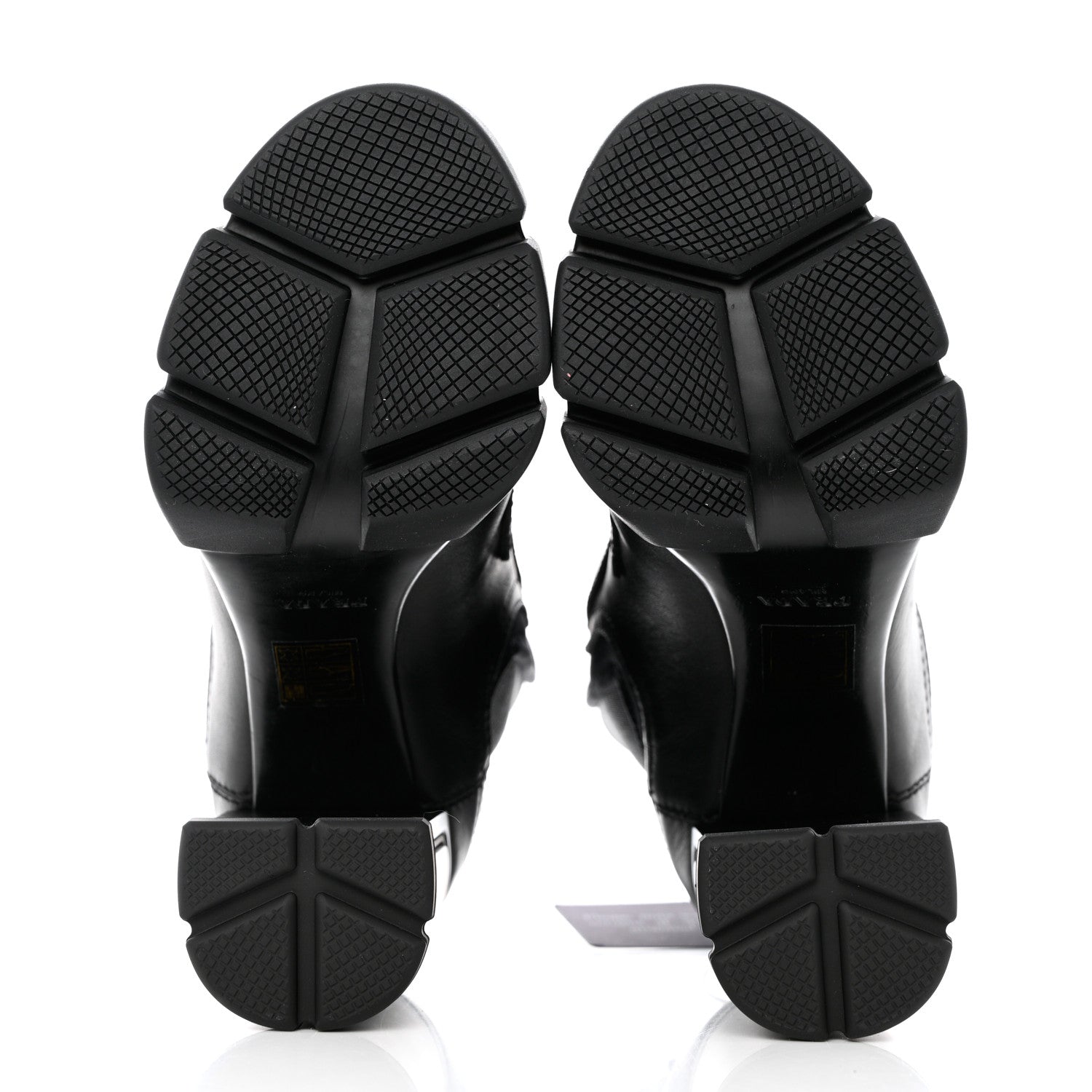 Prada Vitello Montana Neoprene Lace Up Chelsea 110mm Ankle Boots 35 Black 5 of 11