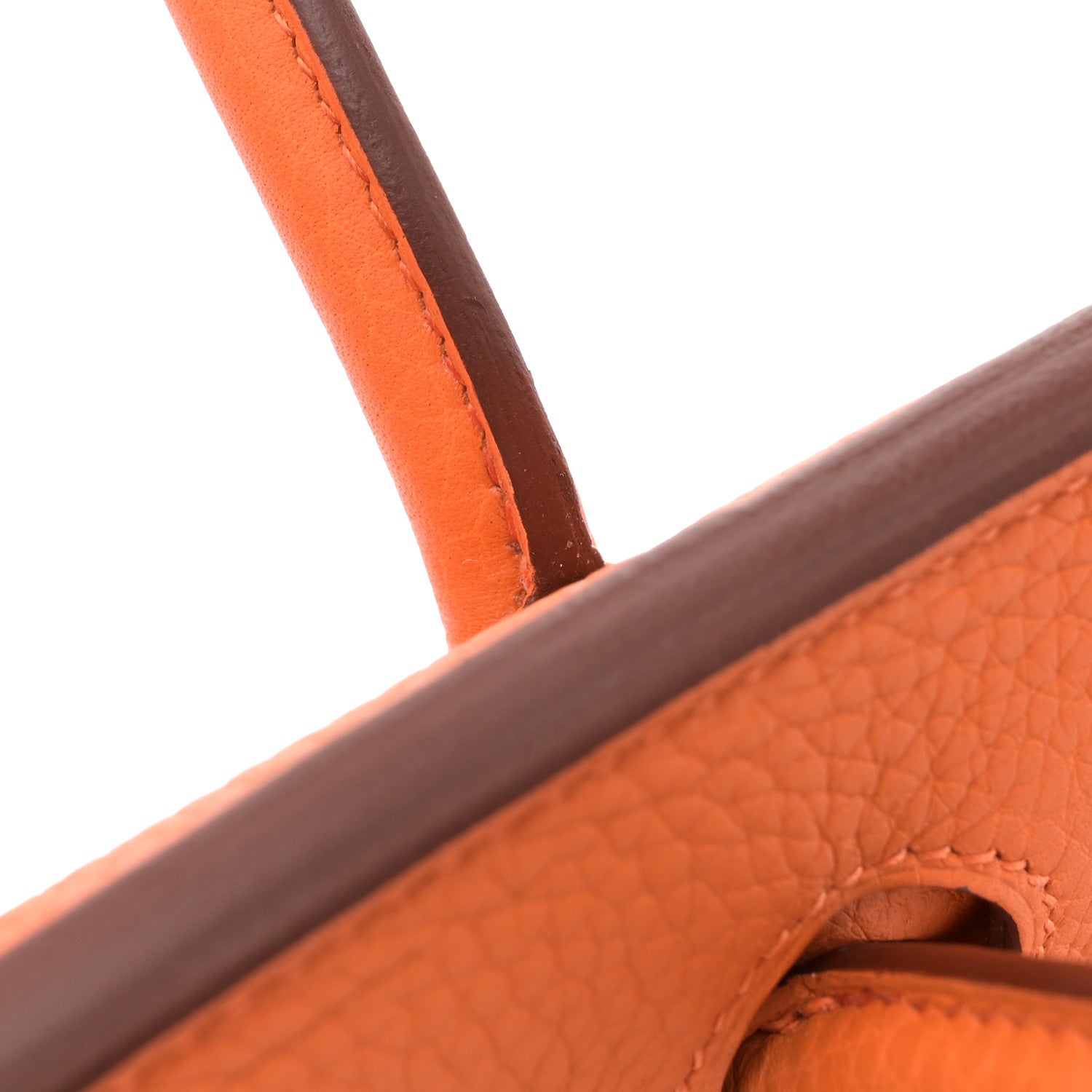 Hermes Taurillon Clemence Birkin 30 Orange 11 of 12