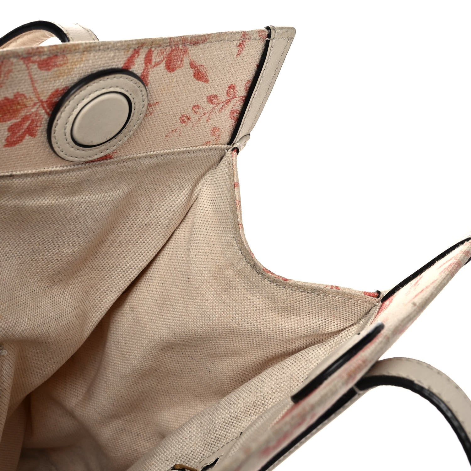 Gucci Canvas Herbarium Print Tote Red 14 of 16