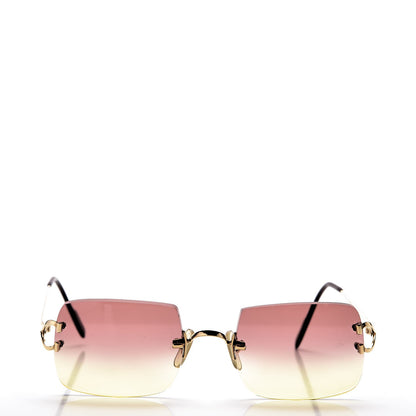Cartier Rimless Gradient Sunglasses Gold 2 of 7