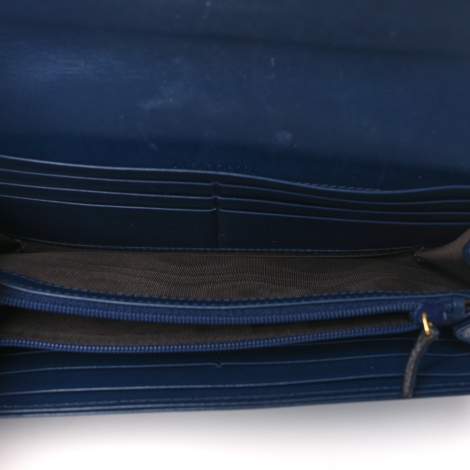 Gucci Denim Matelasse Pearly GG Marmont Continental Wallet Blue 5 of 10