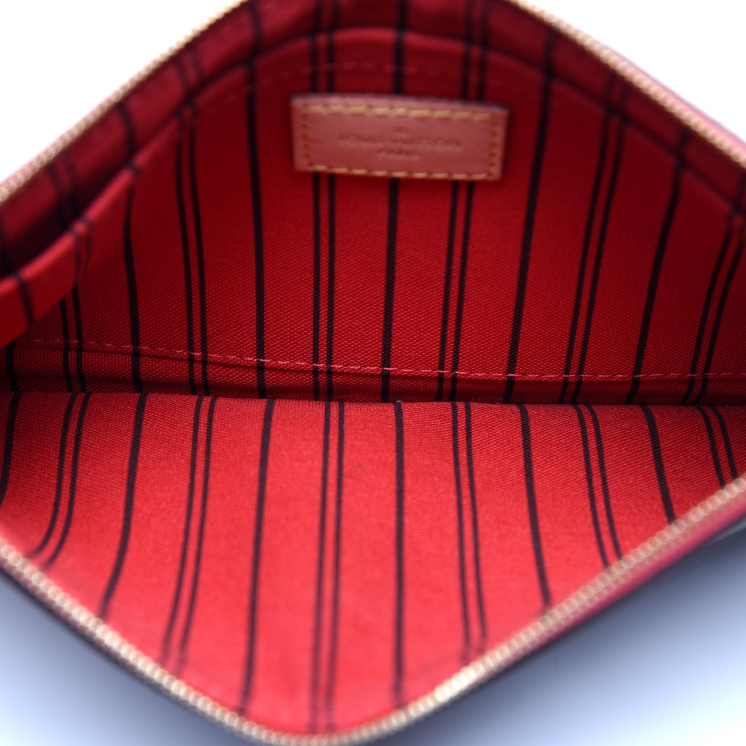 Louis Vuitton Monogram Neverfull MM GM Pochette Cherry 5 of 10