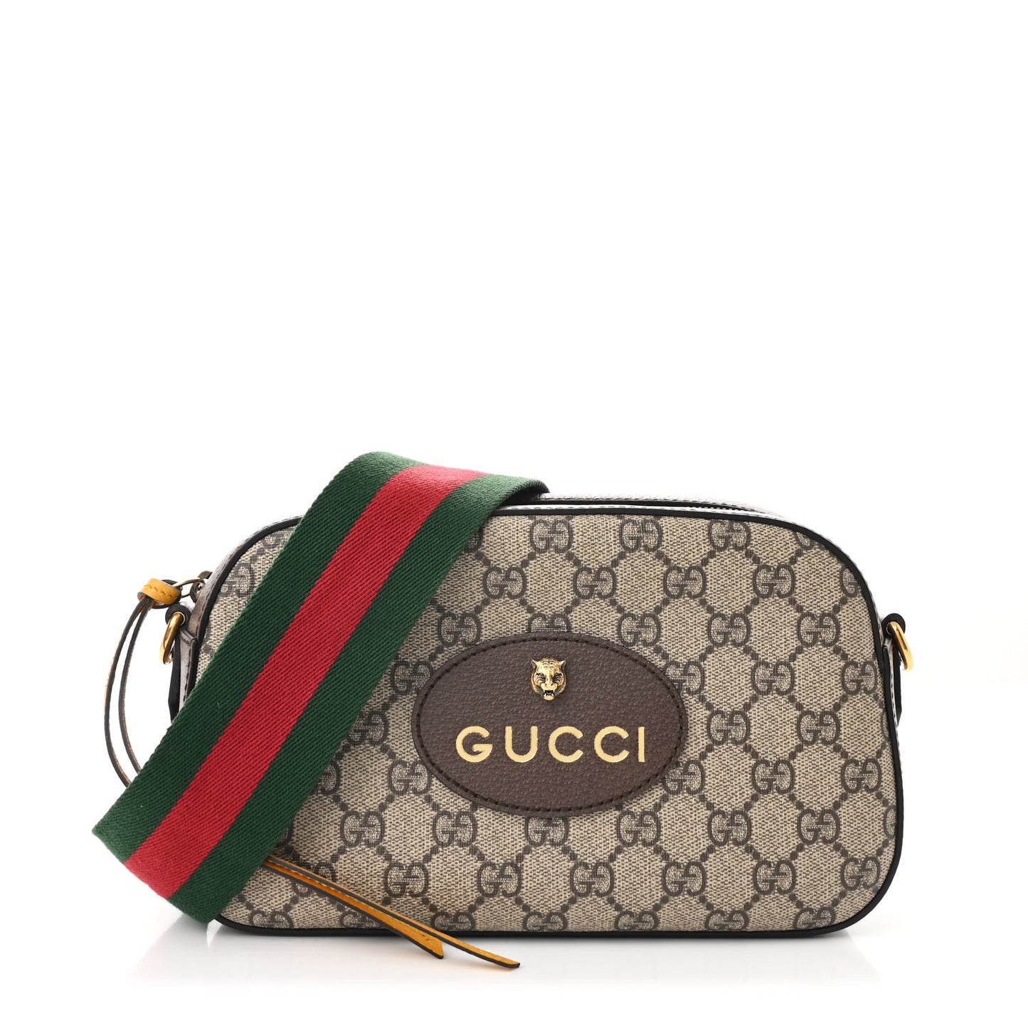 GG Supreme Monogram Web Neo Vintage Shoulder Bag Beige New Acero Crop