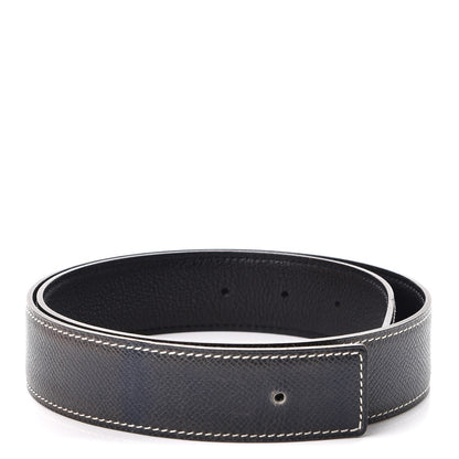 Hermes Swift Epsom 32mm Belt Strap 70 Black Bleu 1 of 7
