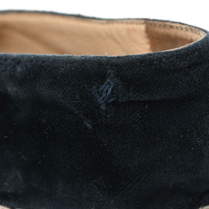 Chanel Velvet CC Espadrilles 39 Dark Navy Black 11 of 17
