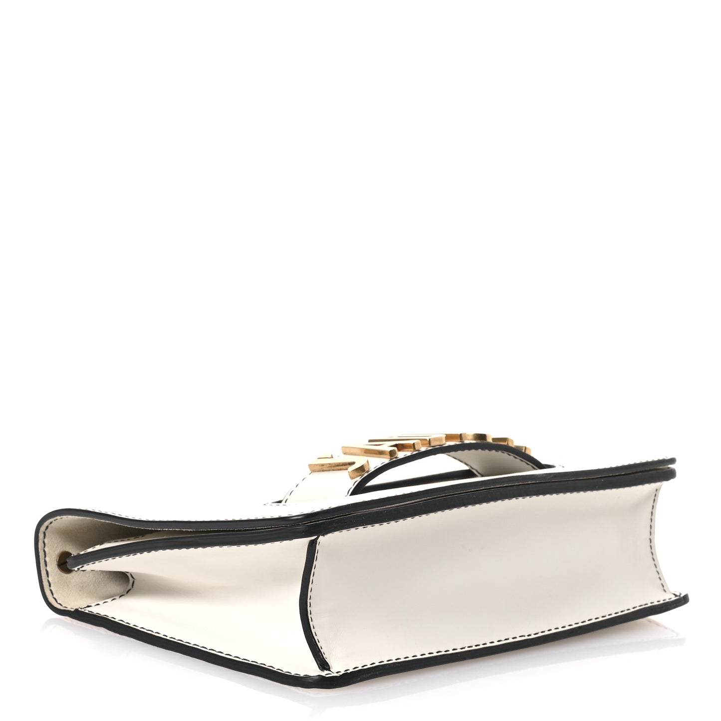 Calfskin J'Adior Chain Flap Bag Off White