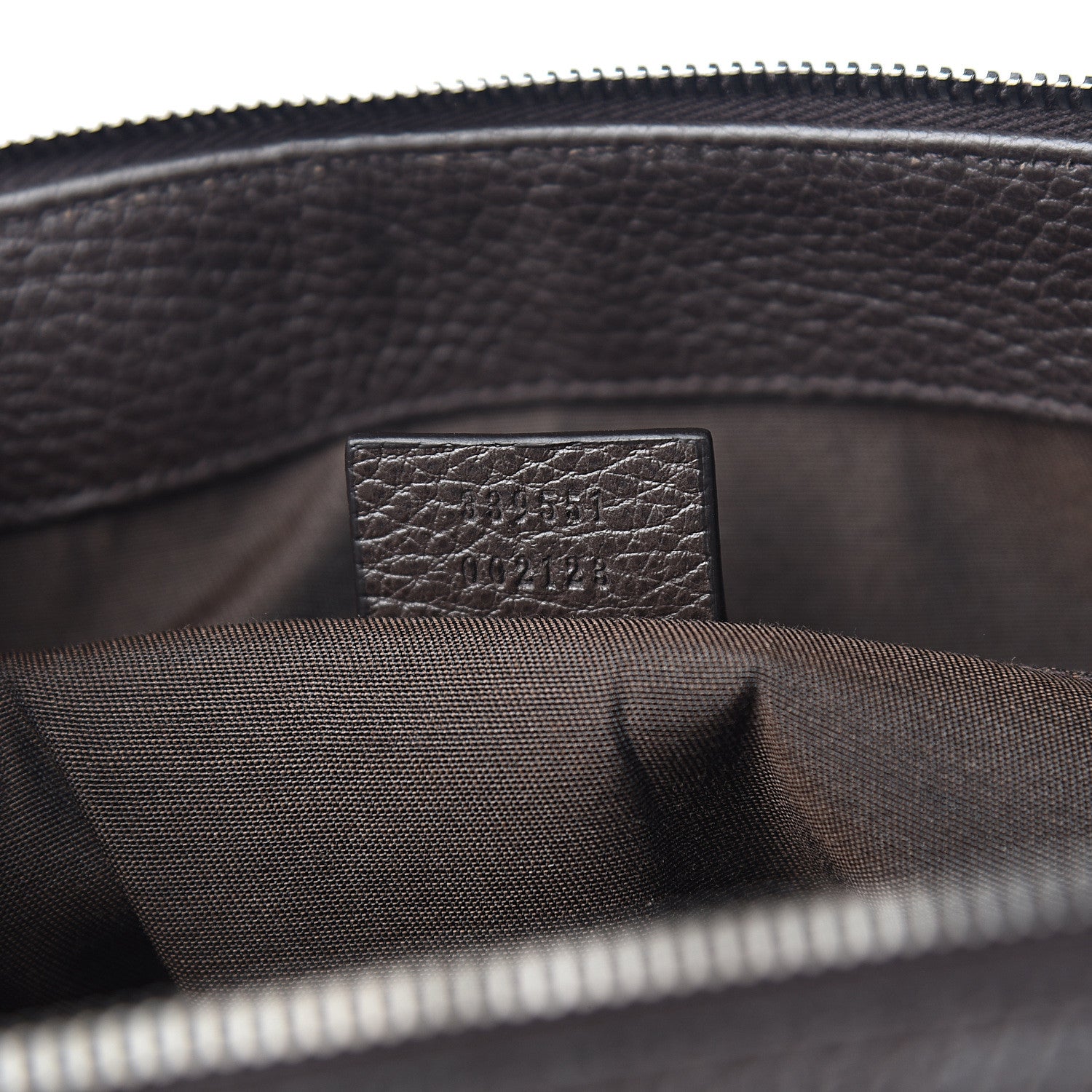 Gucci Calfskin Medium GG Charm Convertible Dome Satchel Dark Brown 6 of 9
