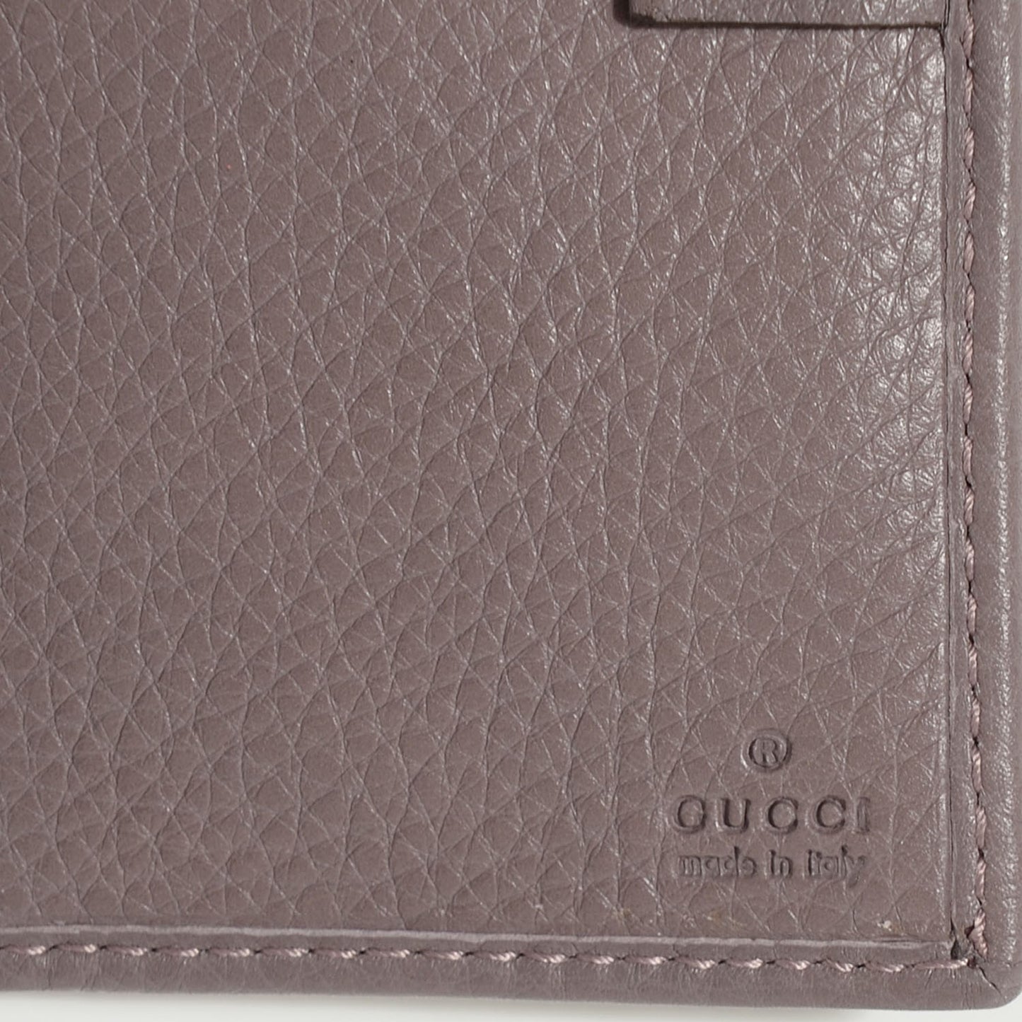 Calfskin Bamboo Medium Wallet Mauve