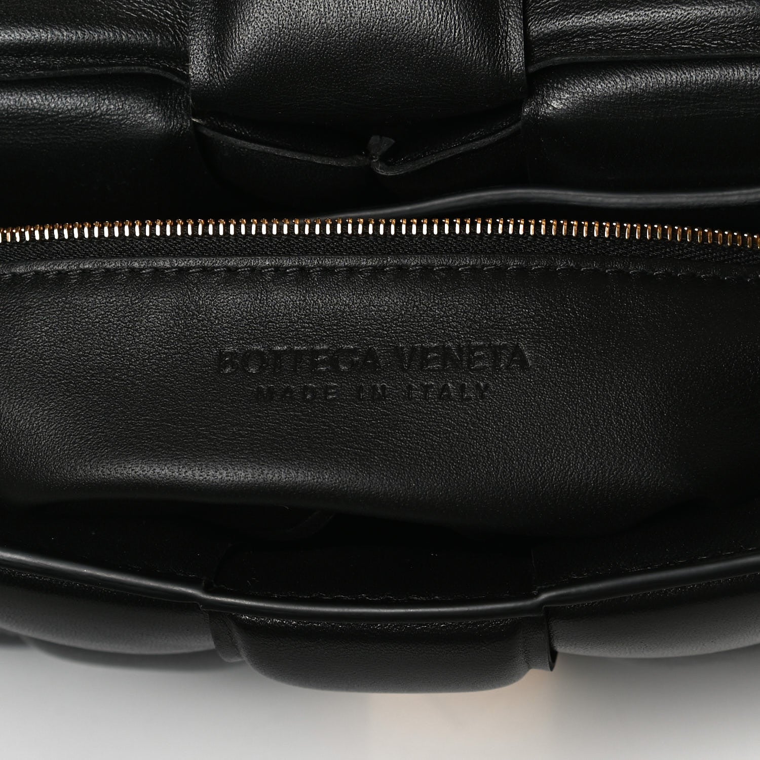 Bottega Veneta Lambskin Maxi Intreccio Padded Chain Cassette Crossbody Bag Black 10 of 33
