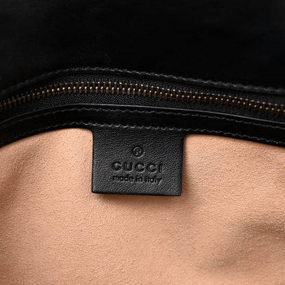 Gucci Calfskin Matelasse Large GG Marmont Shoulder Bag Black 6 of 9