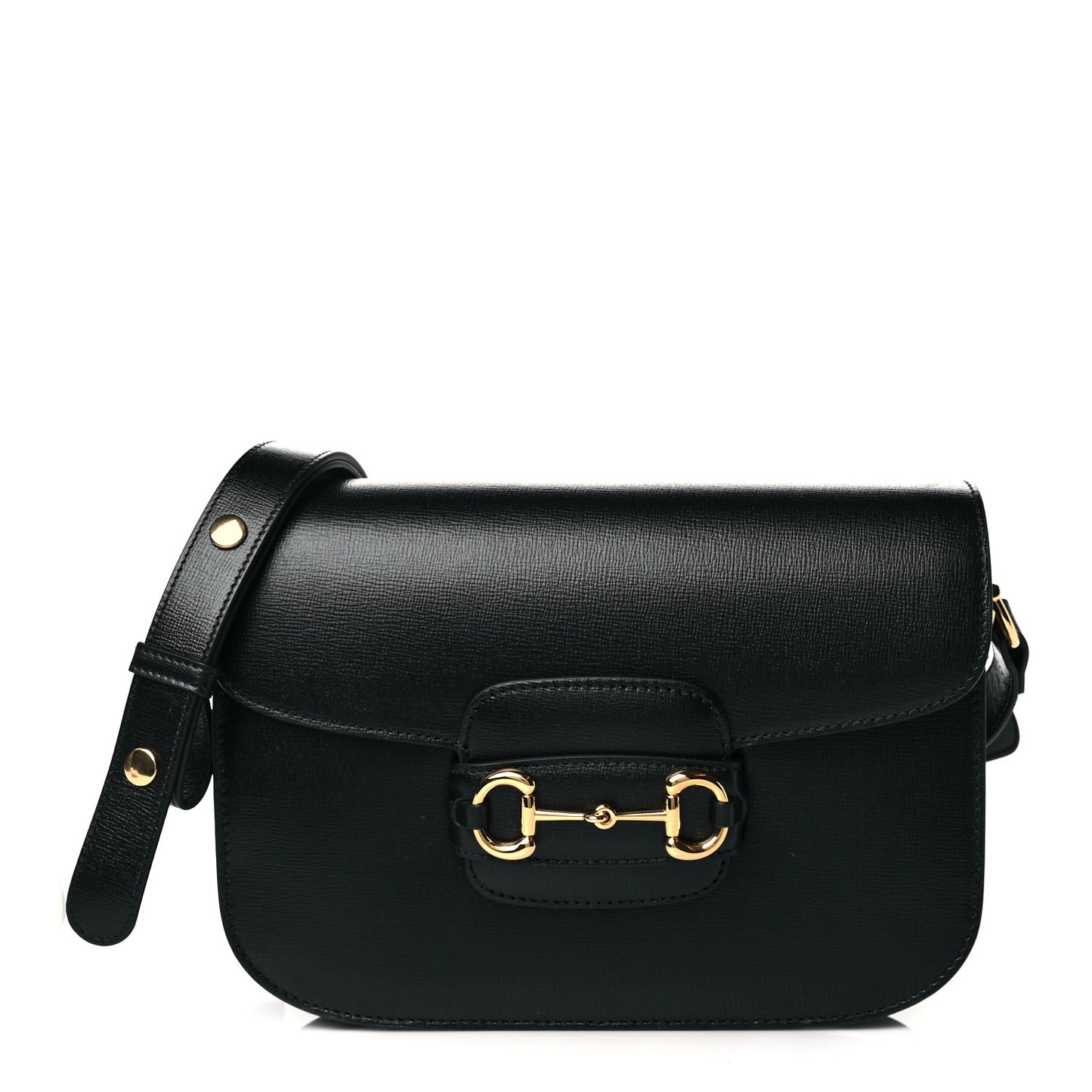Azalea Calfskin Horsebit 1955 Shoulder Bag Black
