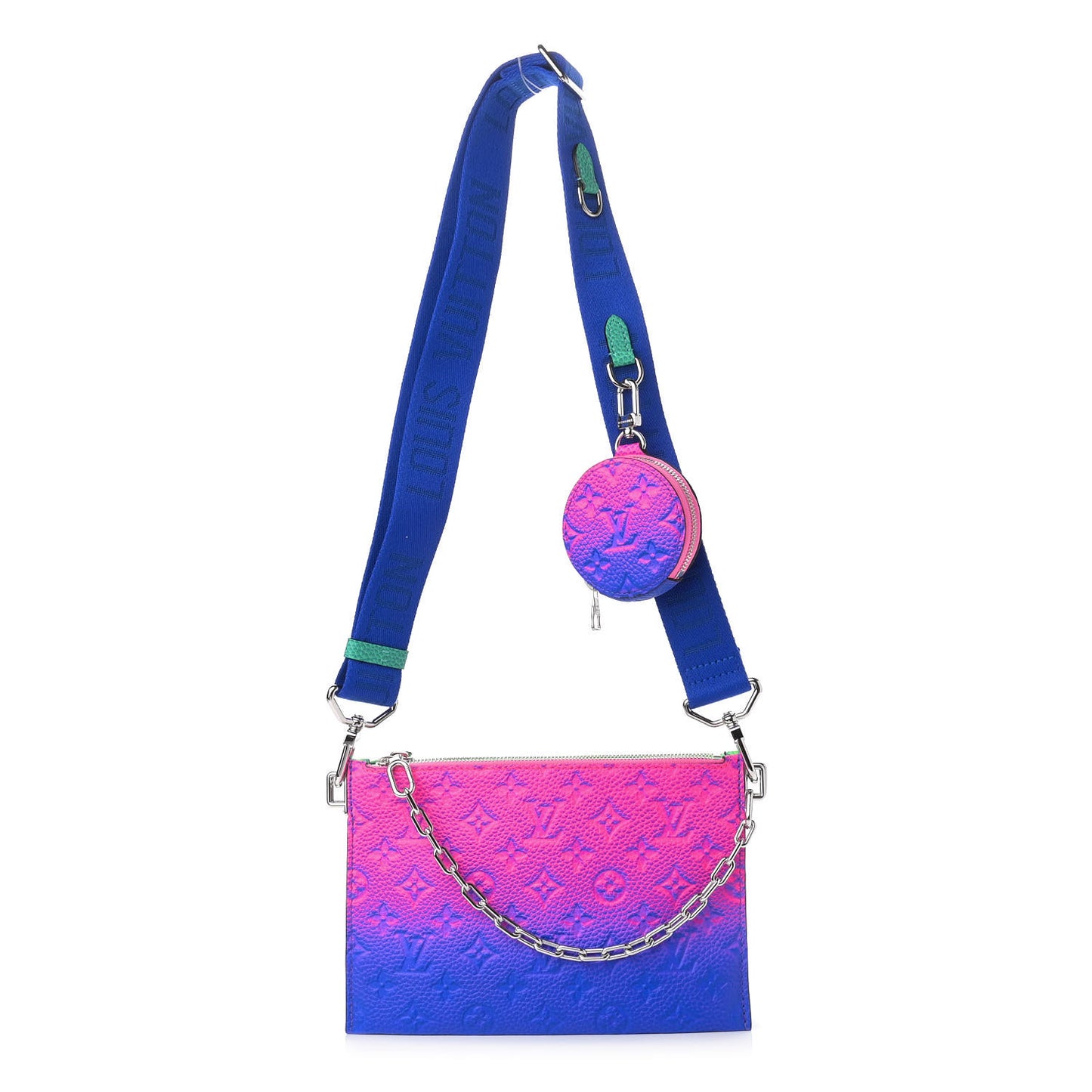 Taurillon Illusion Trio Pouch Bleu Rose