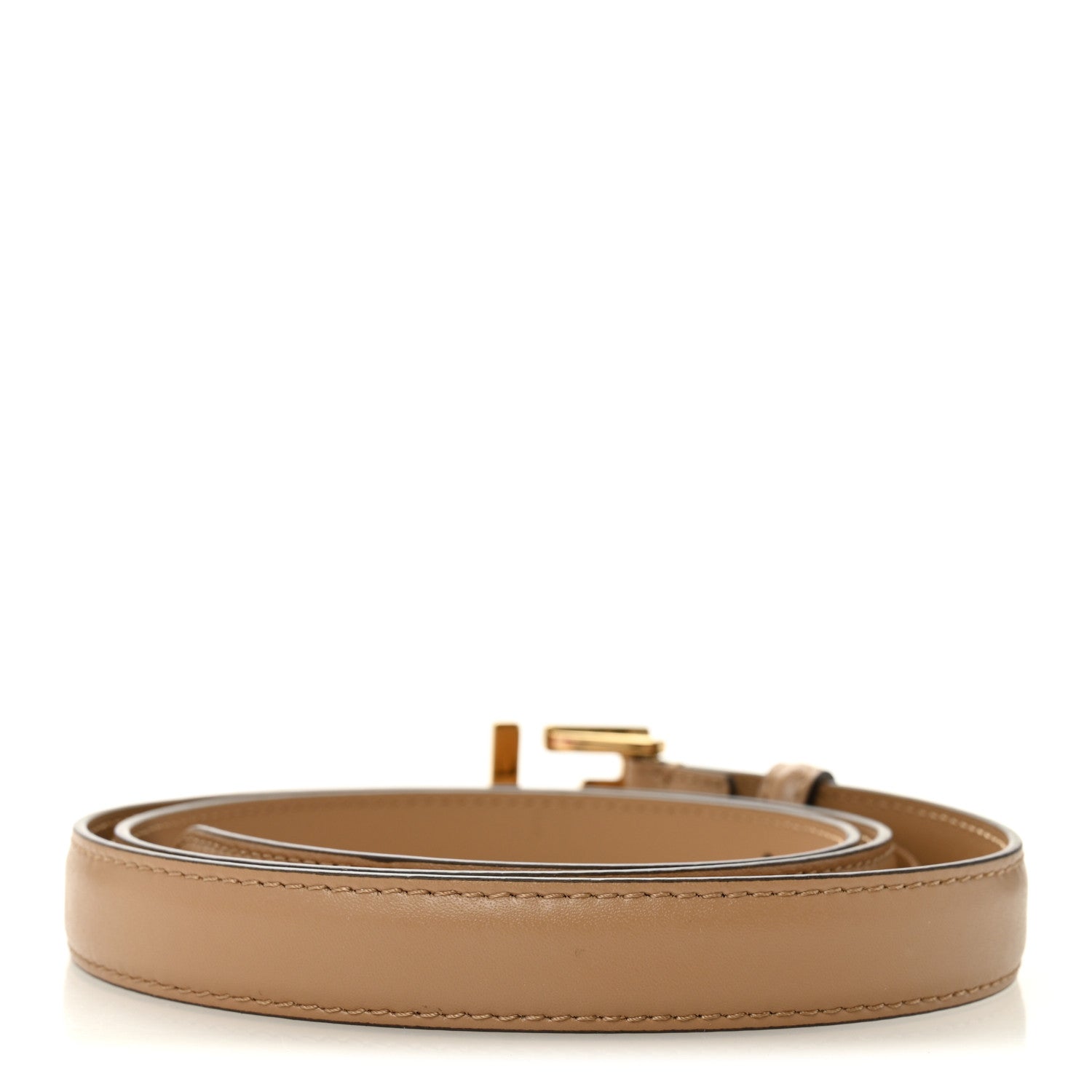Fendi Vitello Liberty FF Infilature Ceylon 2CM Belt 90 36 Cuoio 2 of 6