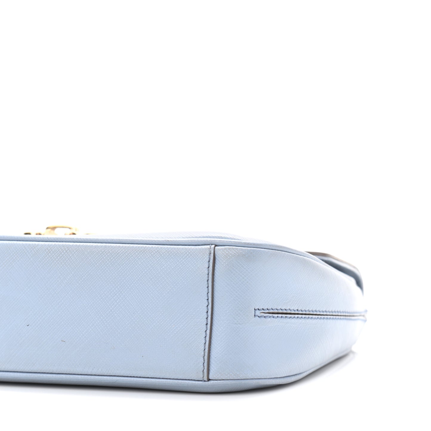 Printed Calfskin Rory Chain Shoulder Bag Light Blue