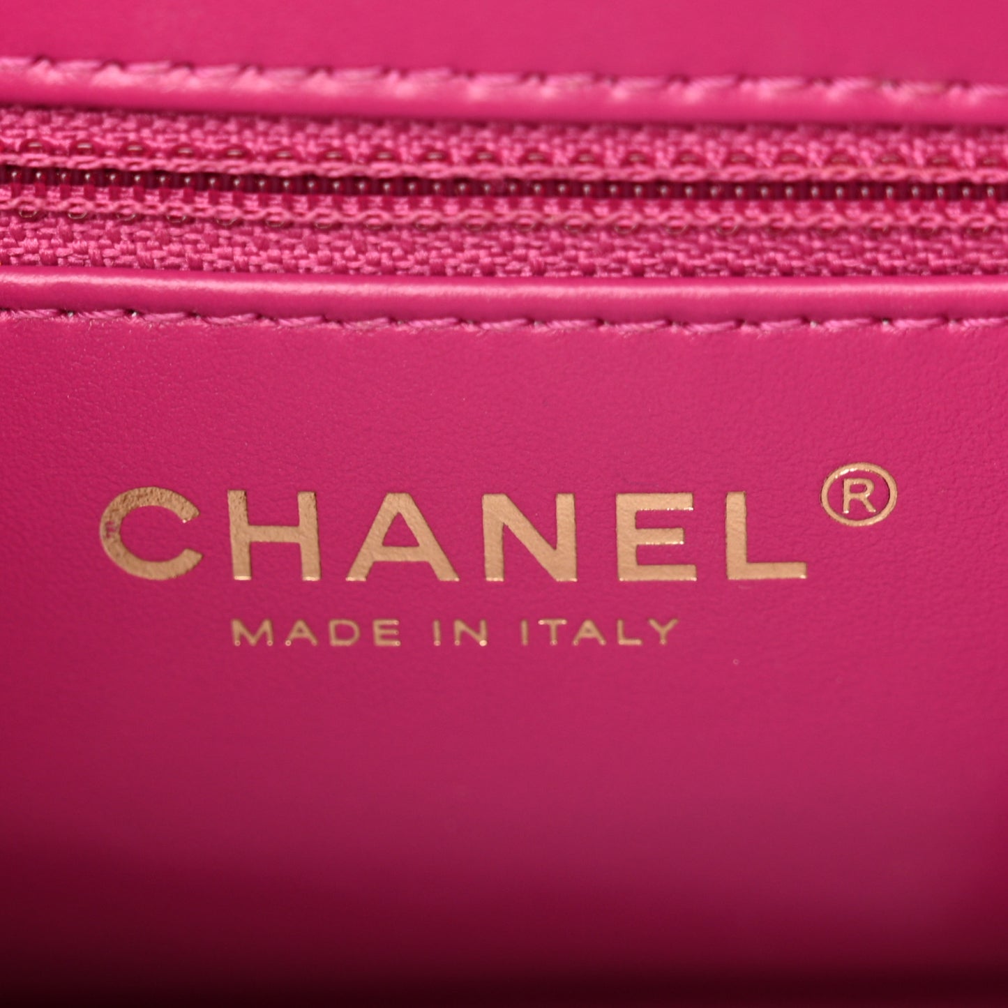 Denim Quilted Nano Kelly Shopper Fuchsia