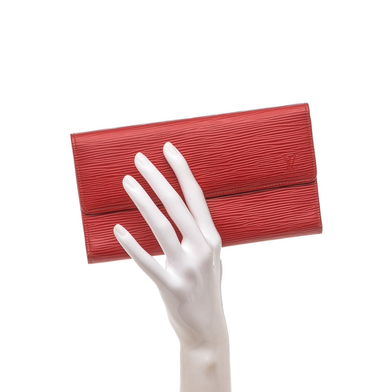 Louis Vuitton Epi Porte Tresor International Wallet Castillan Red 2 of 6