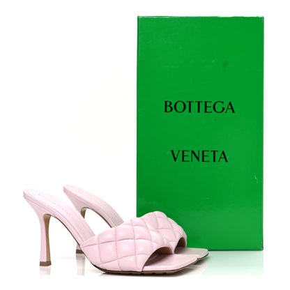 Bottega Veneta Nappa Matelasse Padded Mule Sandals 37.5 Cameo 10 of 10