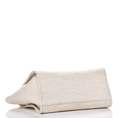 Chanel Canvas Large Deauville Tote Light Beige 4 of 7
