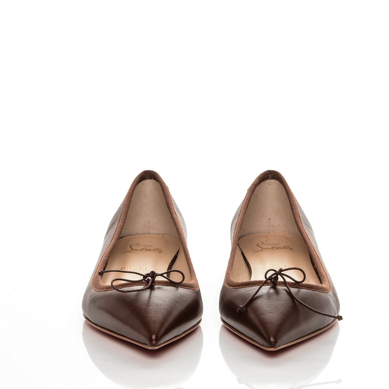 Christian Louboutin Nappa Solasofia Toudou Flats 39.5 Nude 7 2 of 7