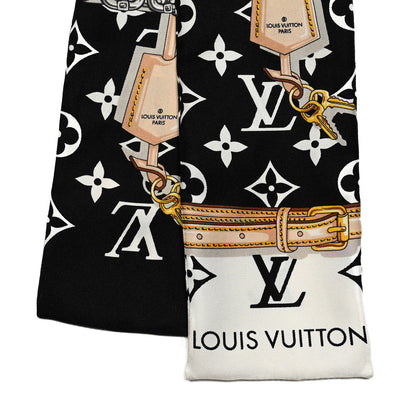 Louis Vuitton Silk Monogram Confidential Bandeau Black 2 of 4