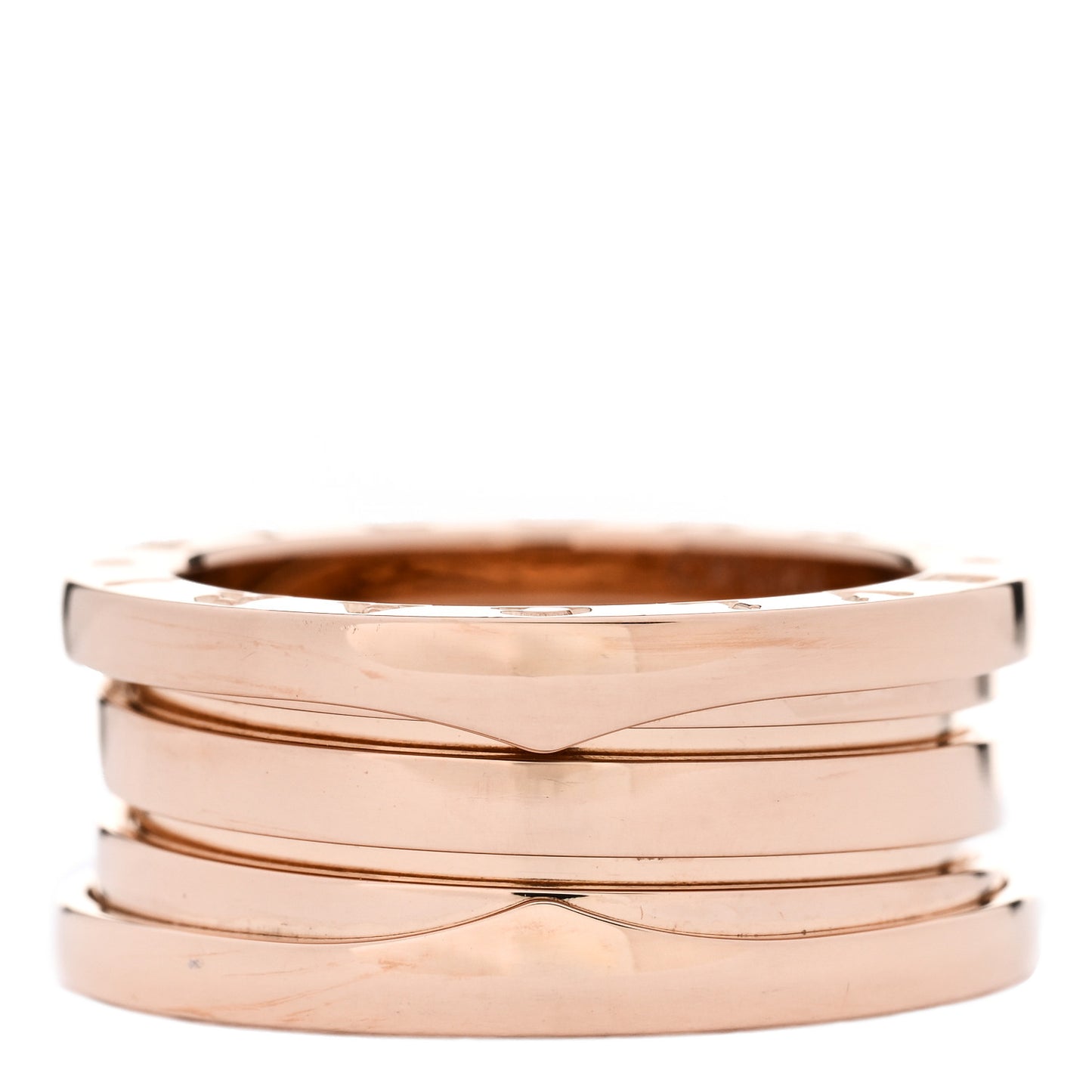 18K Rose Gold B.Zero1 Three-Band Ring 51 5.75