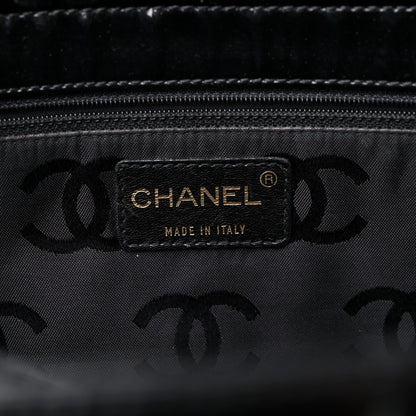 Chanel Patent Chocolate Bar CC Tote Black 6 of 14
