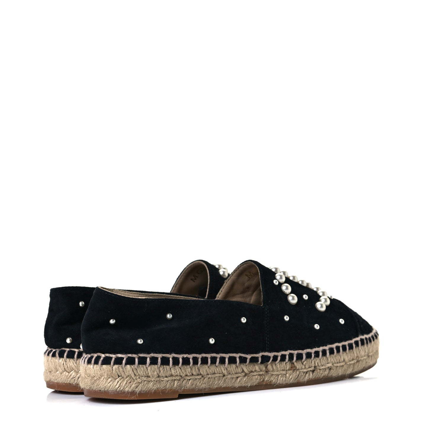 Suede Pearl CC Espadrilles 37 Black