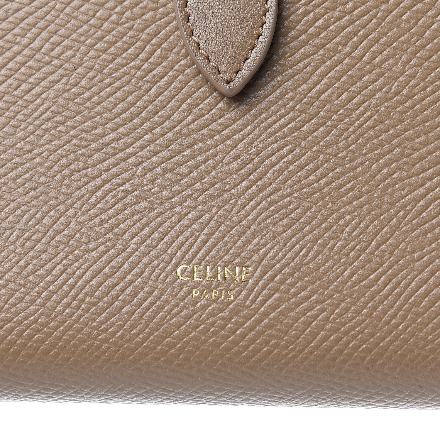 Celine Grained Calfskin Large Multifunction Strap Wallet Light Camel 8 of 8