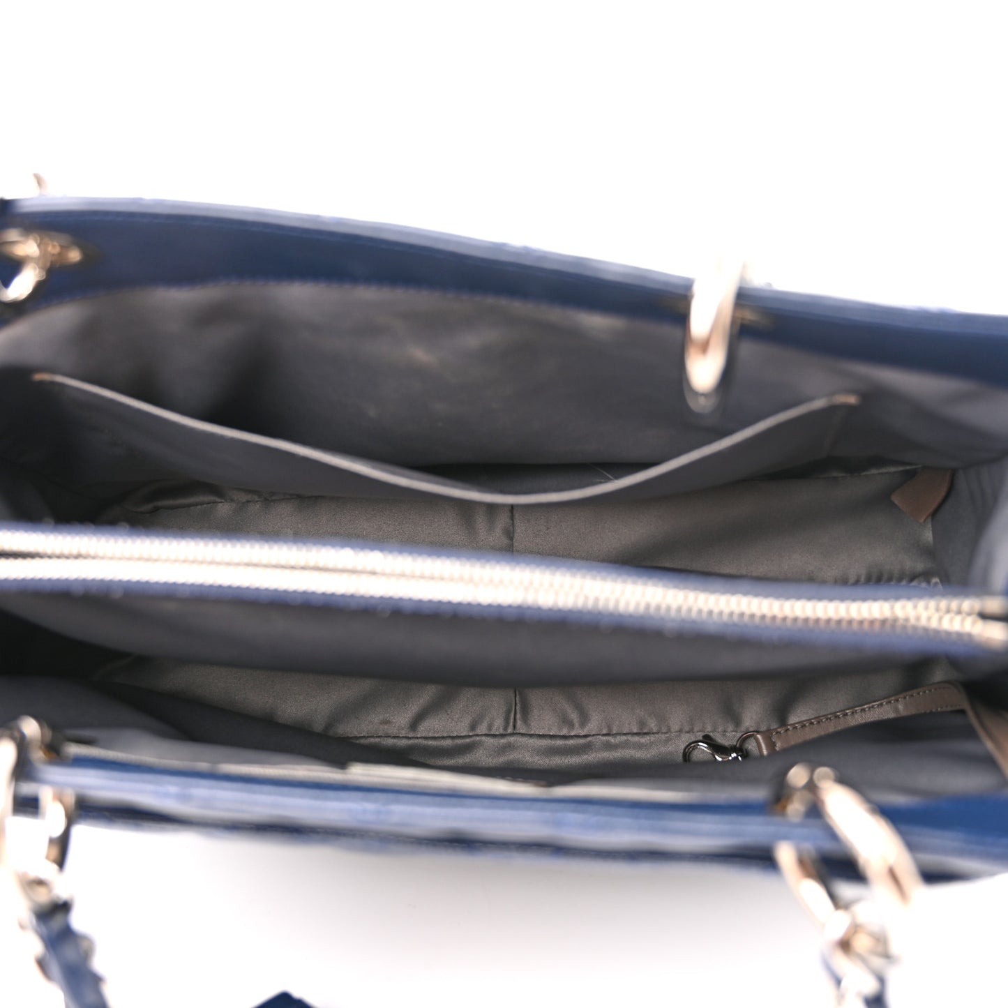 Caviar Quilted Grand Shopping Tote GST Dark Navy Blue