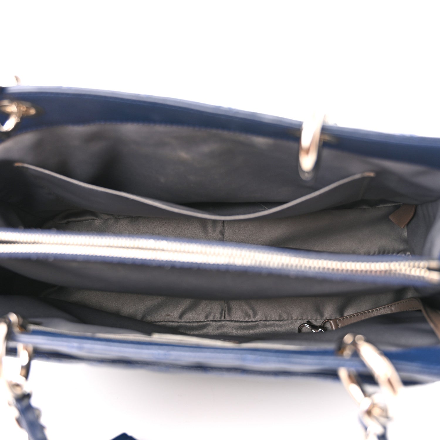 Chanel Caviar Quilted Grand Shopping Tote GST Dark Navy Blue 5 of 11