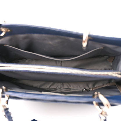 Chanel Caviar Quilted Grand Shopping Tote GST Dark Navy Blue 5 of 11