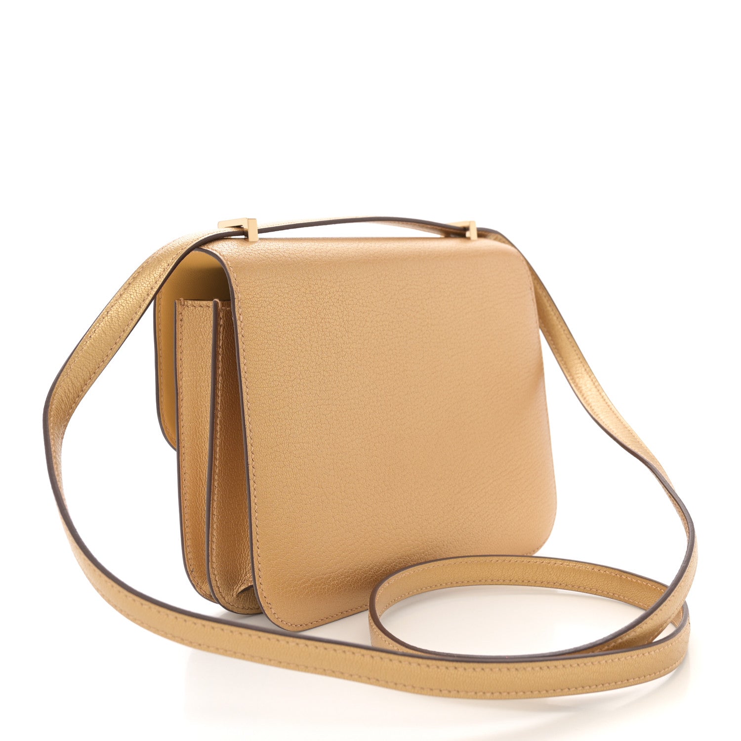 Hermes Metallic Chevre Chamkilight Constance 18 Doré 4 of 13