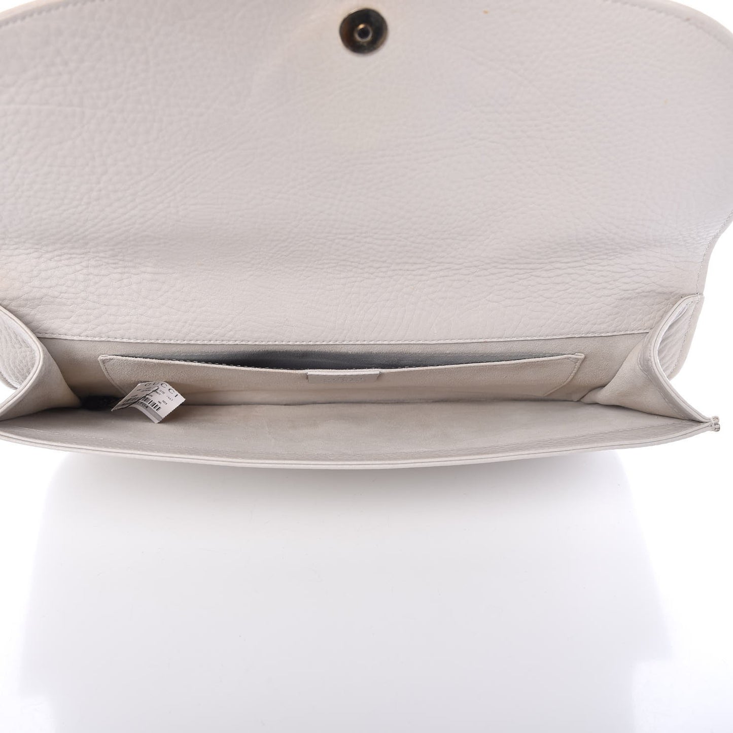 Pebbled Calfskin 1973 Clutch Off White