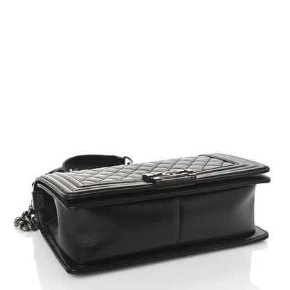 Chanel Calfskin Quilted Medium Boy Flap Black 4 of 11