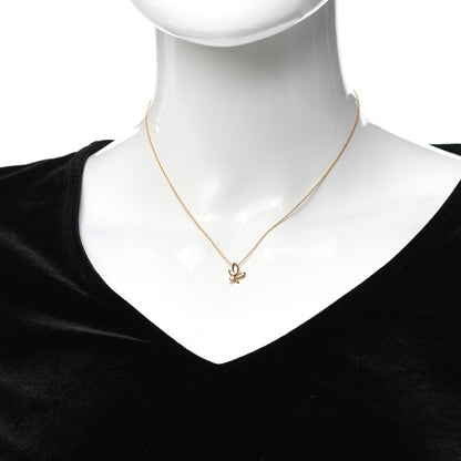 Tiffany 18K Rose Gold Diamond Paloma Picasso Olive Leaf Pendant Necklace 2 of 6