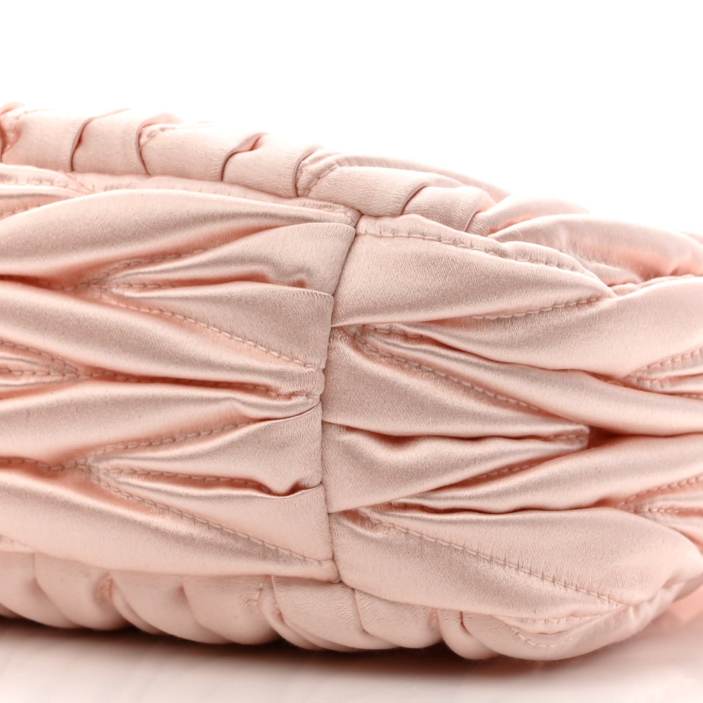 Satin Matelasse Mini Wander Hobo Alabaster Pink