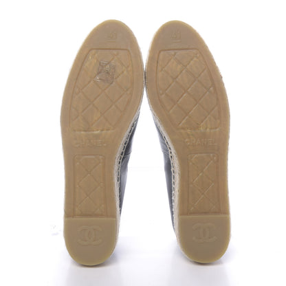 Chanel Lambskin CC Espadrilles 41 Black 5 of 12