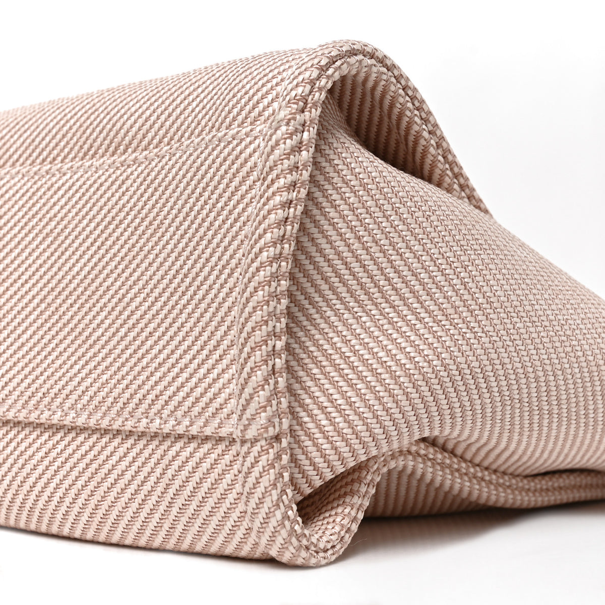 Mixed Fibers Calfskin Small Deauville Tote Beige